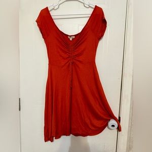 Deep Orange Dress